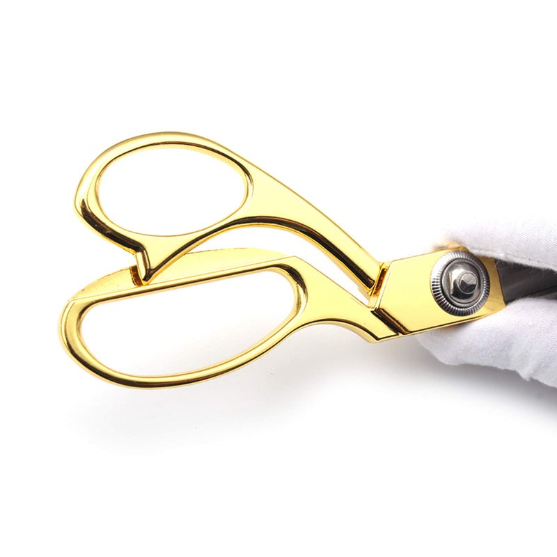JYTUUL Gold 8" Sharp Tailor Scissors - Fabric, Leather & Clothing Scissors - Stainless Steel Professional Heavy Duty Dressmaking Shears - Image 4